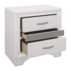 Homelegance Luster 2-Drawer Nightstand with Jewelry Drawer