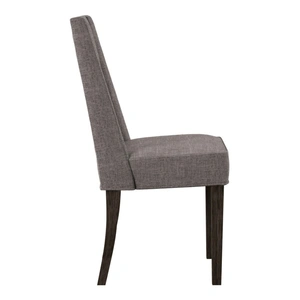 Liberty Furniture Double Bridge Linen/Wood Side Chair, Dark Chestnut (Set of 2)