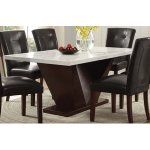ACME Forbes Dining Table, White & Walnut