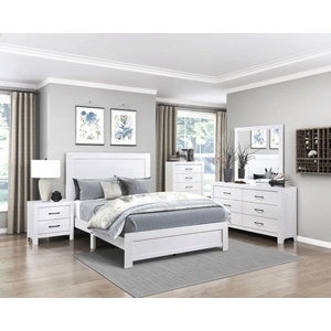 Homelegance Corbin Faux Wood Veneer/Wood 5-Drawer Chest, White