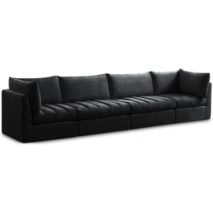 Meridian Furniture Jacob 140-inch Velvet Modular Sofa