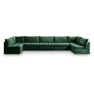 Meridian Furniture Jacob 177-inch 7-Piece Velvet Modular U-Shape Sectional