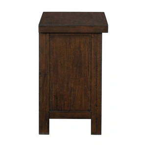 Homelegance Logandale 3 Drawer Nightstand, Brown