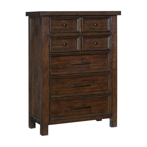 Homelegance Logandale 6 Drawer Chest, Brown