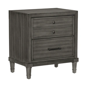Homelegance Wittenberry 2-Drawer Nightstand, Gray
