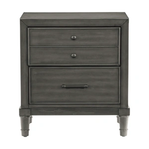 Homelegance Wittenberry 2-Drawer Nightstand, Gray