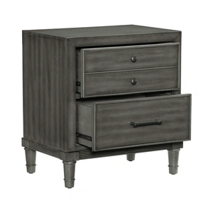 Homelegance Wittenberry 2-Drawer Nightstand, Gray