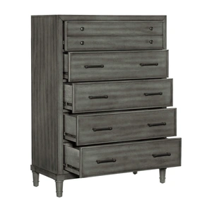 Homelegance Wittenberry 5-Drawer Chest, Gray