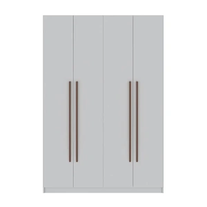 Manhattan Comfort Gramercy 2-Section Freestanding Wardrobe Armoire Closet 