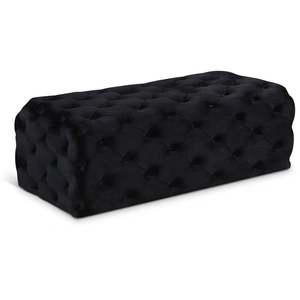Meridian Furniture Casey Velvet Ottoman/Bench