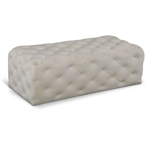 Meridian Furniture Casey Velvet Ottoman/Bench
