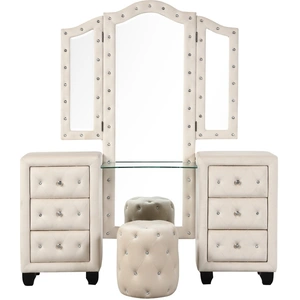 Galaxy Home Furnishings Sophia 6-Drawer Wood Veneer Vanity