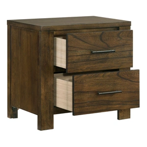 Homelegance Sullivan Wood 2-Drawer Night Stand, Oak