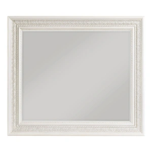 Homelegance Theodora Rectangular Wood Mirror, Pearl White