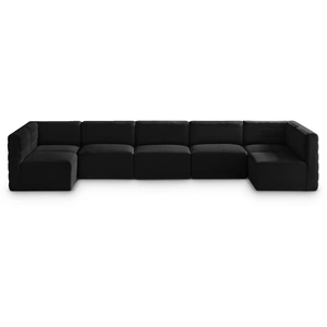 Meridian Furniture Quincy 158-inch 7-Piece Velvet Modular Comfort Sectional