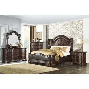 Homelegance Royal Highlands Bed, Rich Cherry