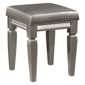 Homelegance Tamsin Leatherette/Wood Vanity Stool