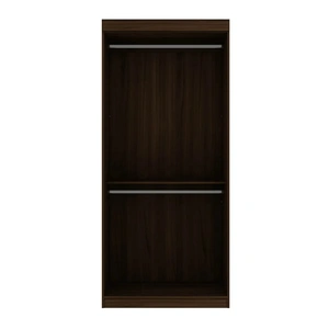 Manhattan Comfort Mulberry 35.9-inch Open Double Hanging Wardrobe Closet w/2 Hanging Rods 