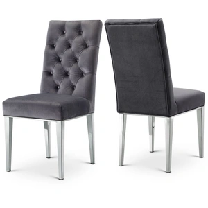Meridian Furniture Juno Velvet Dining Chair (Set of 2)