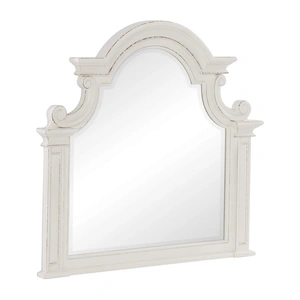 Homelegance Baylesford Wood/Wood Veneer Mirror, Antique White