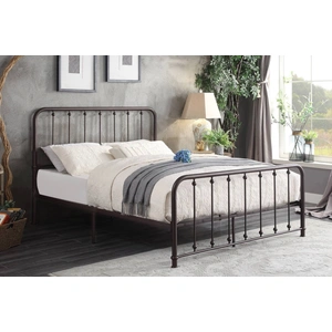 Homelegance Larkspur Metal Platform Bed, Dark Bronze