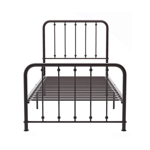 Homelegance Larkspur Metal Platform Bed, Twin Size, Dark Bronze