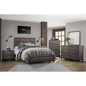 Homelegance Davi Wood/Wood Veneer Bedroom Set, Gray