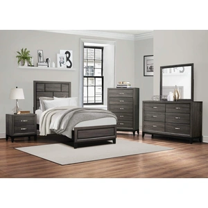 Homelegance Davi Wood/Wood Veneer Youth Bedroom Set, Gray