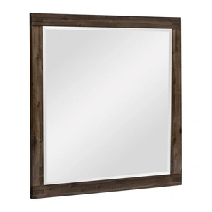 Homelegance Parnell Wood/Wood Veneer Mirror, Distressed Espresso