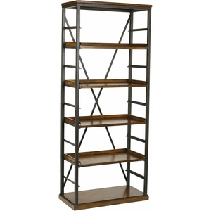 Hammary Studio Home Wood/Metal 5-Tier Bookcase