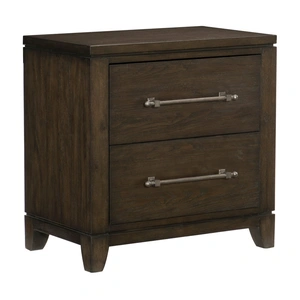 Homelegance Griggs Wood/Wood Veneer Nightstand, Dark Brown