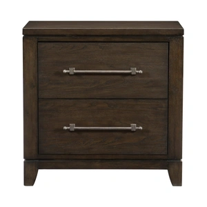 Homelegance Griggs Wood/Wood Veneer Nightstand, Dark Brown