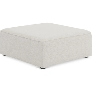 Meridian Furniture Cube Linen Fabric Ottoman