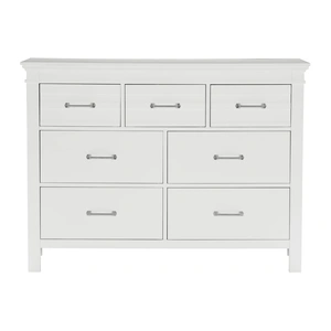 Homelegance Blaire Farm Wood/Wood Veneer 7 Drawer Dresser, White