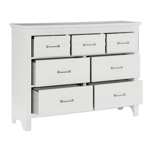 Homelegance Blaire Farm Wood/Wood Veneer 7 Drawer Dresser, White