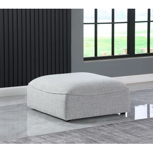 Meridian Furniture Miramar Linen Ottoman