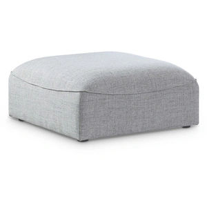 Meridian Furniture Miramar Linen Ottoman