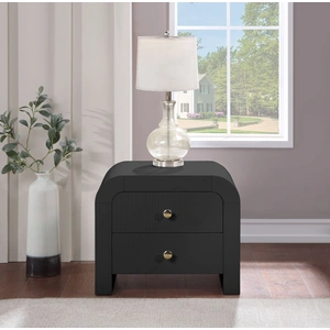 Meridian Furniture Artisto 2-Drawer Wood Veneer Nightstand