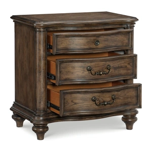 Homelegance Heath Court Wood/Wood Veneer Nightstand, Brown Oak