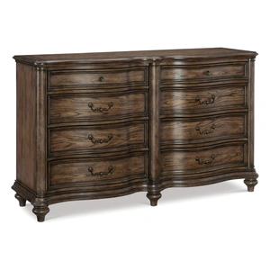 Homelegance Heath Court Wood/Wood Veneer Dresser, Brown Oak