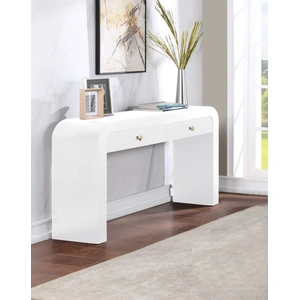 Meridian Furniture Artisto 54-inch Rectangular 2-Drawer Ash Wood Veneer Console Table