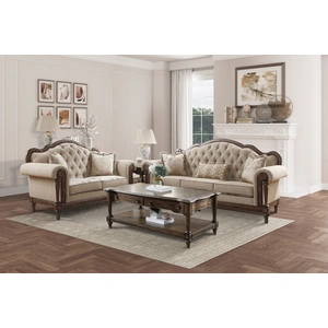 Homelegance Heath Court  Fabric Living Room Set, Multicolor