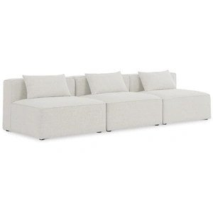 Meridian Furniture Cube 108-inch Linen Fabric Modular Armless Sofa