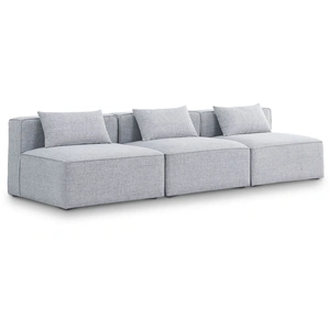 Meridian Furniture Cube 108-inch Linen Fabric Modular Armless Sofa