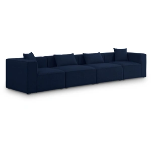 Meridian Furniture Cube 144-inch Linen Fabric Modular Sofa
