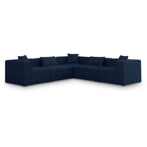 Meridian Furniture Cube 108-inch 5-Piece Linen Fabric Modular Sectional