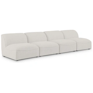 Meridian Furniture Miramar 132-inch Linen Modular Sofa