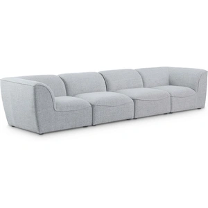 Meridian Furniture Miramar 142-inch Linen Modular Sofa