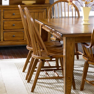Liberty Furniture Treasures Rectangular Wood Dining Room Set - Rustic Oak, Rustic Oak