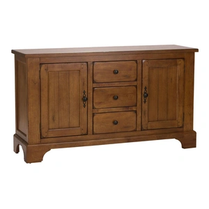 Liberty Furniture Treasures Wood Buffet w/3 Drawers & 2 Doors, Rustic Oak